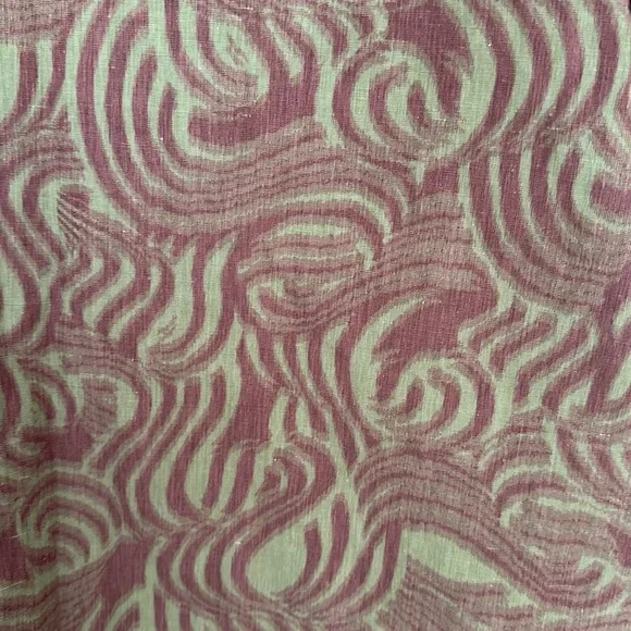 Nikki Chasin Felix dress in green burgundy swirl, size L - Picture 3 of 5